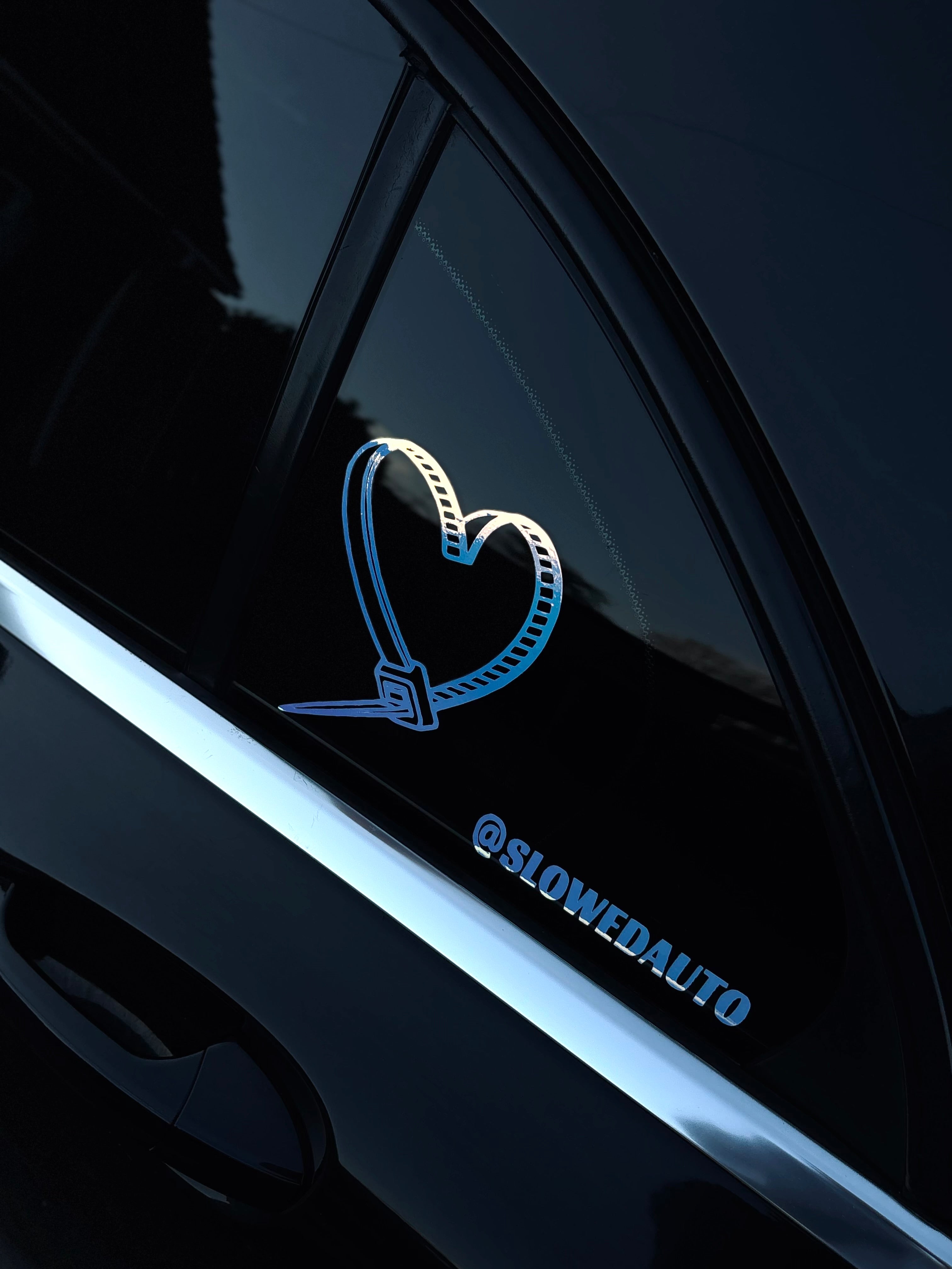 Zip tie heart decal