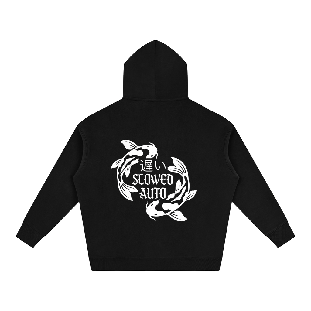 Koi fish Oversize Fleeced Hoodie