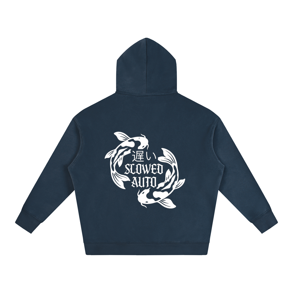 Koi fish Oversize Fleeced Hoodie
