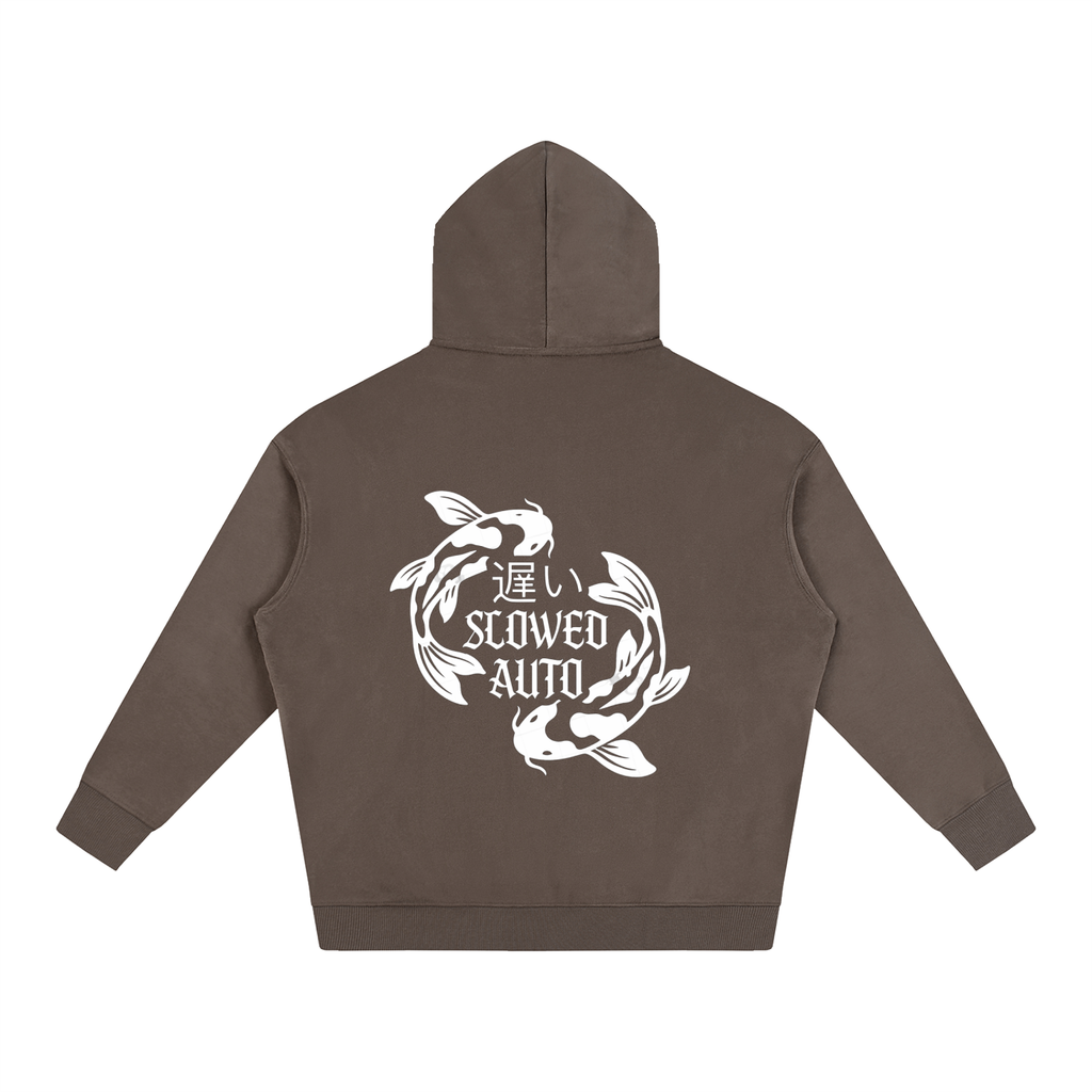 Koi fish Oversize Fleeced Hoodie