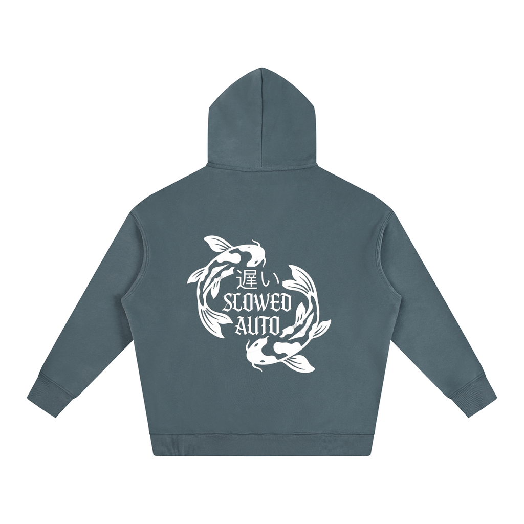 Koi fish Oversize Fleeced Hoodie