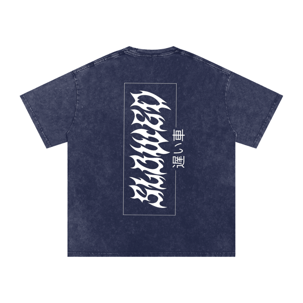 SLOWED jdm Snow Washed Oversized Cotton T-Shirt