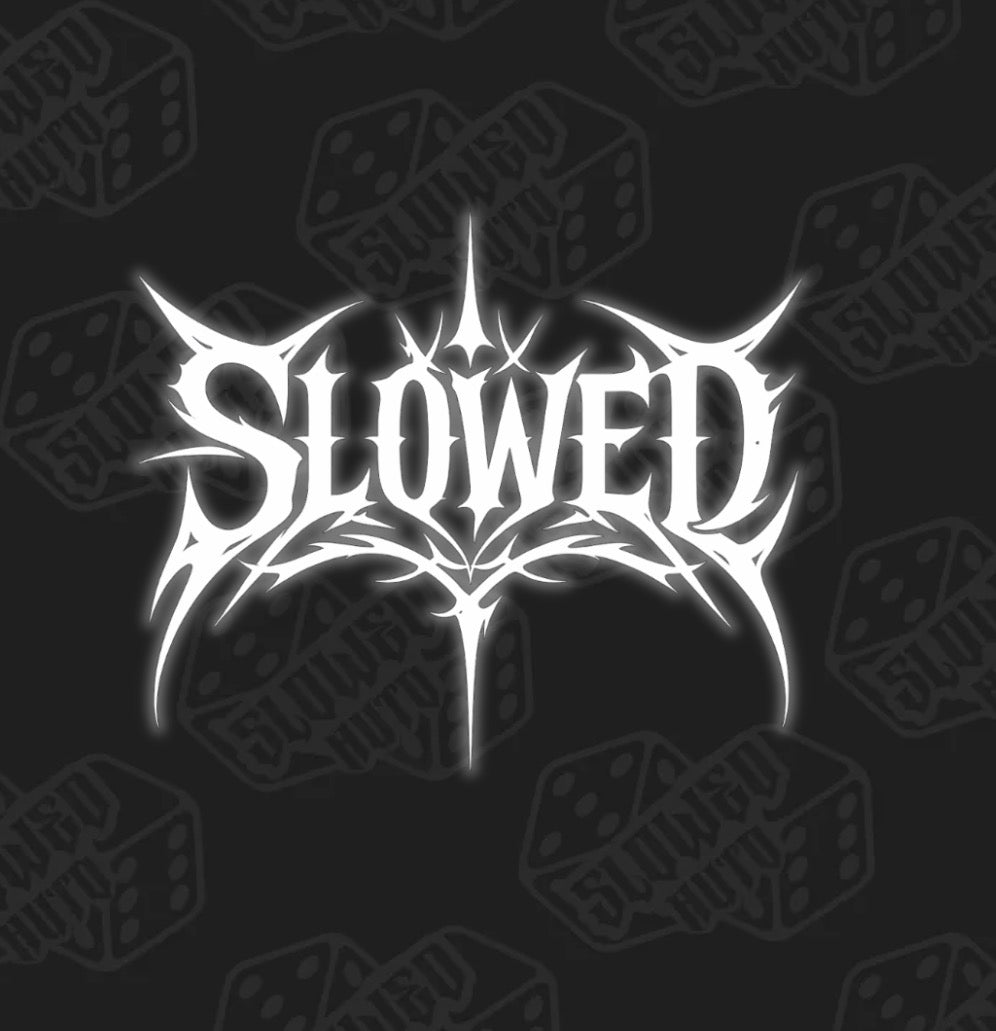 Gothic SLOWED windscreen banner