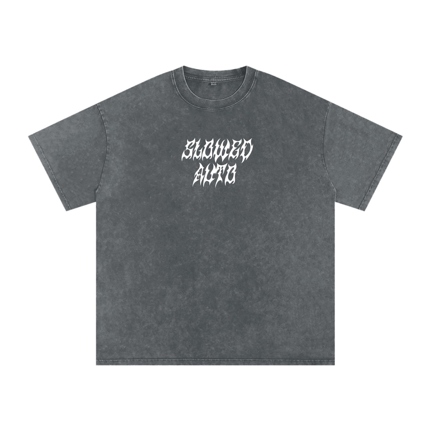 SLOWED jdm Snow Washed Oversized Cotton T-Shirt