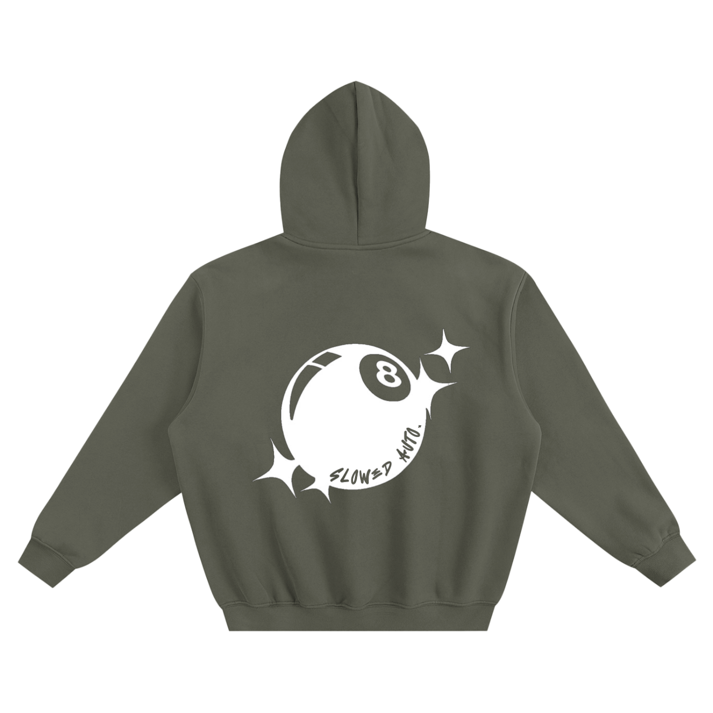 8Ball Fleeced Boxy Hoodie