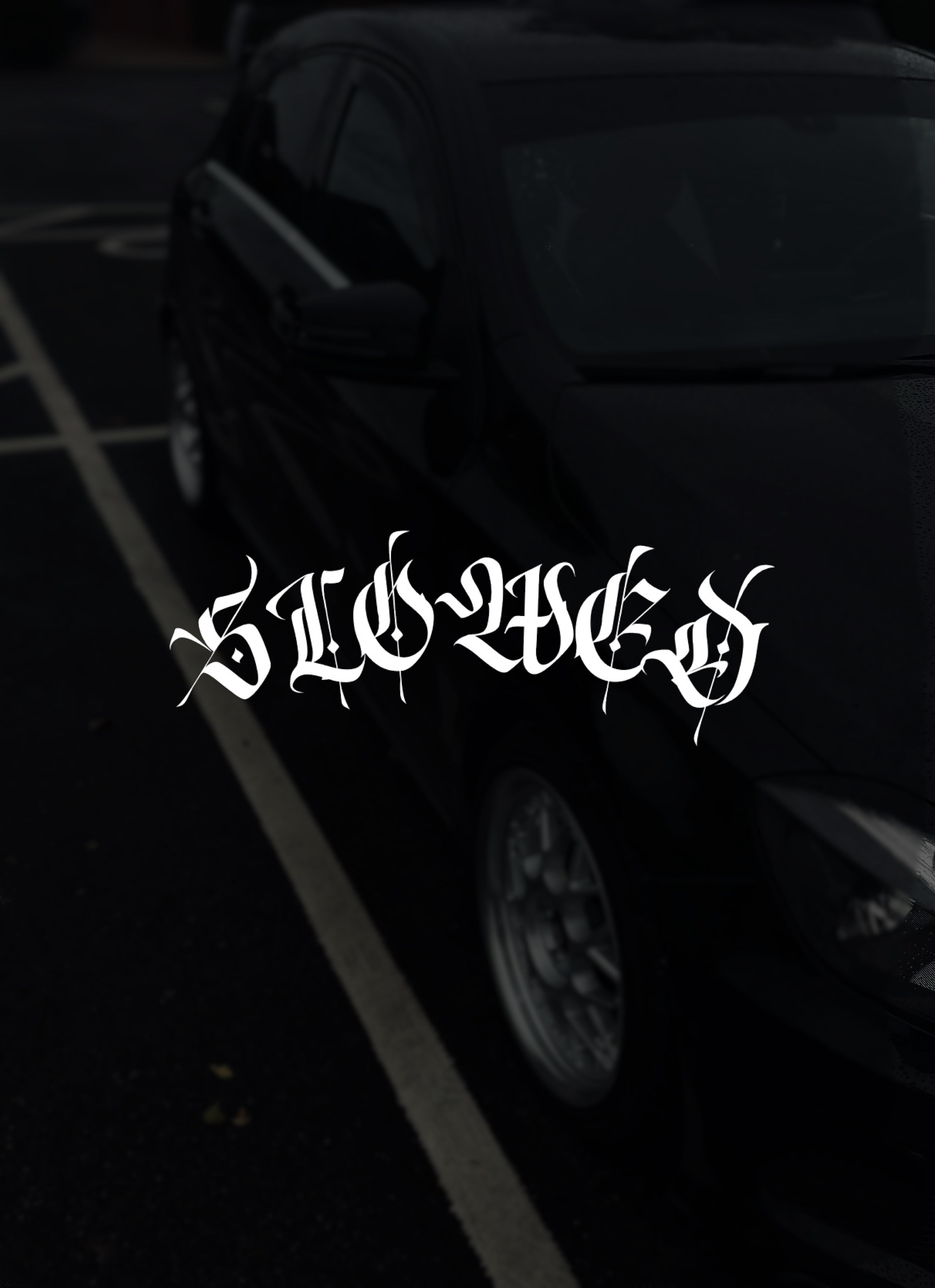 SLOWED victorian windscreen banner