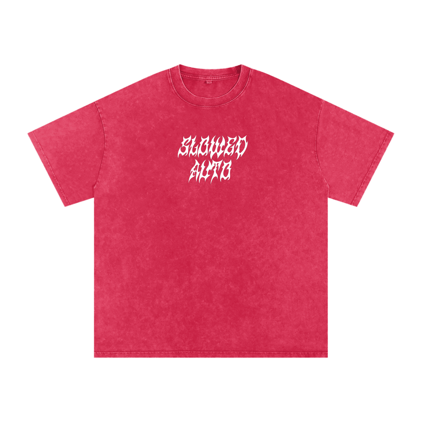 SLOWED jdm Snow Washed Oversized Cotton T-Shirt