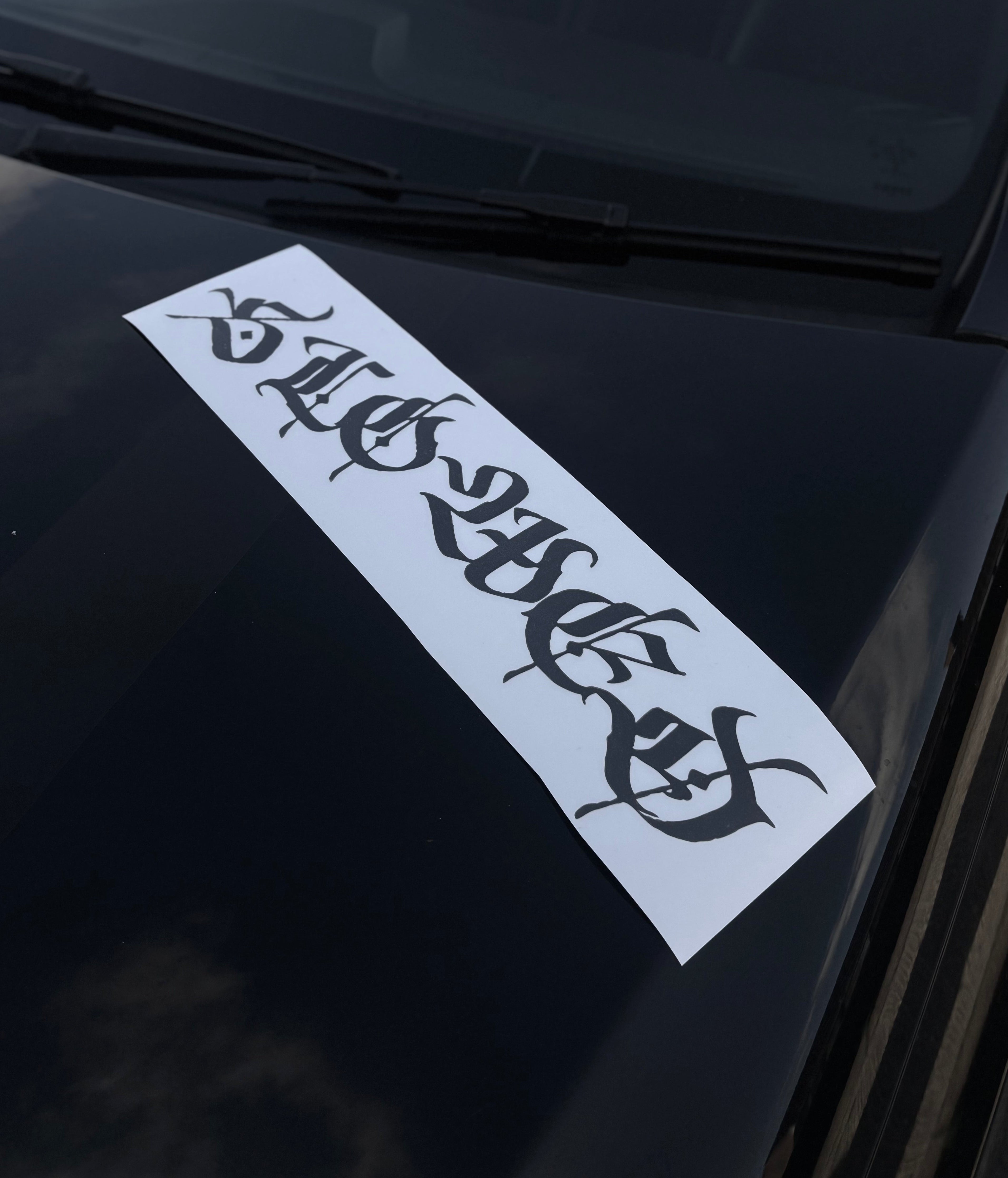 SLOWED victorian windscreen banner