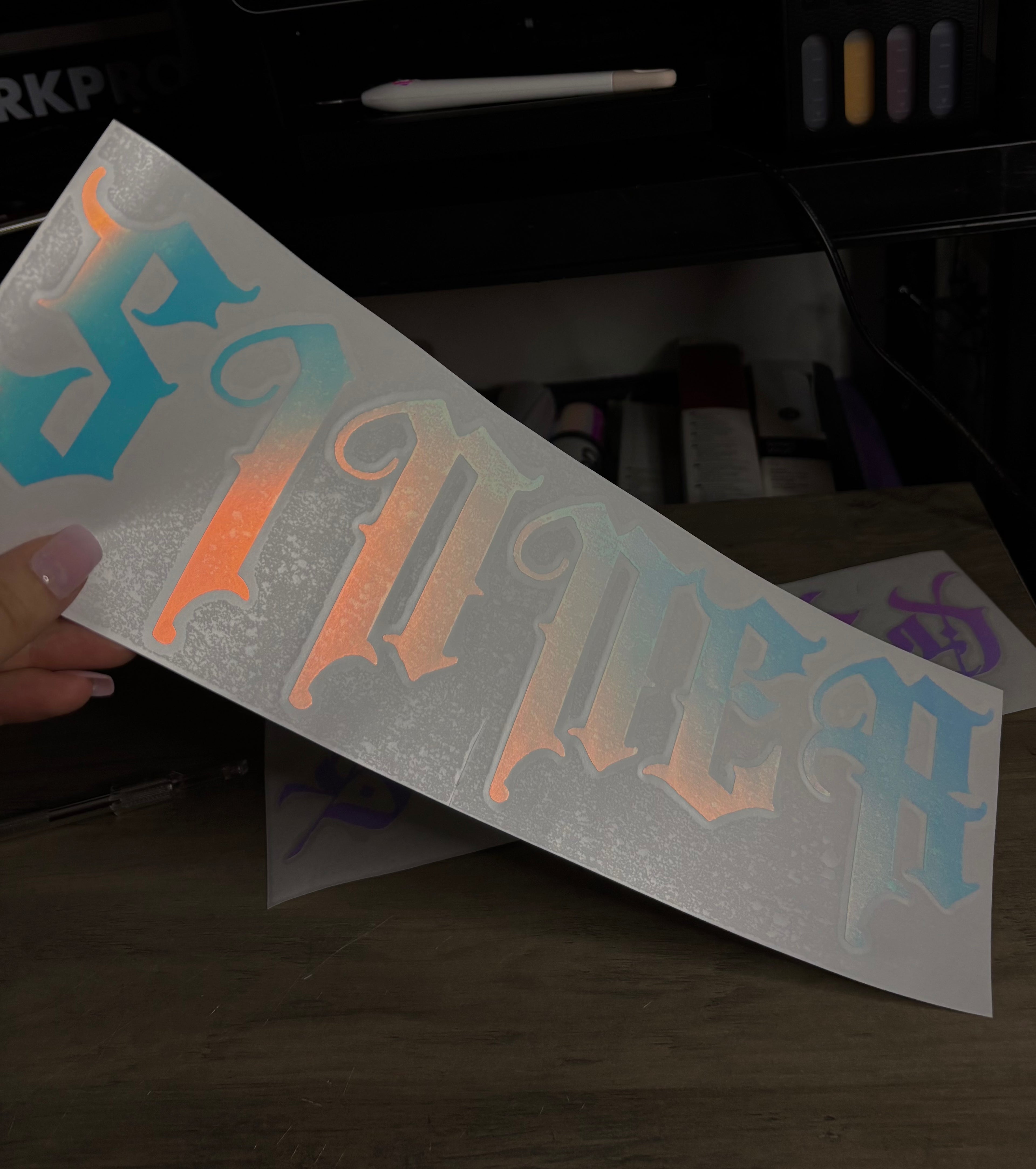 SINNER windscreen banner