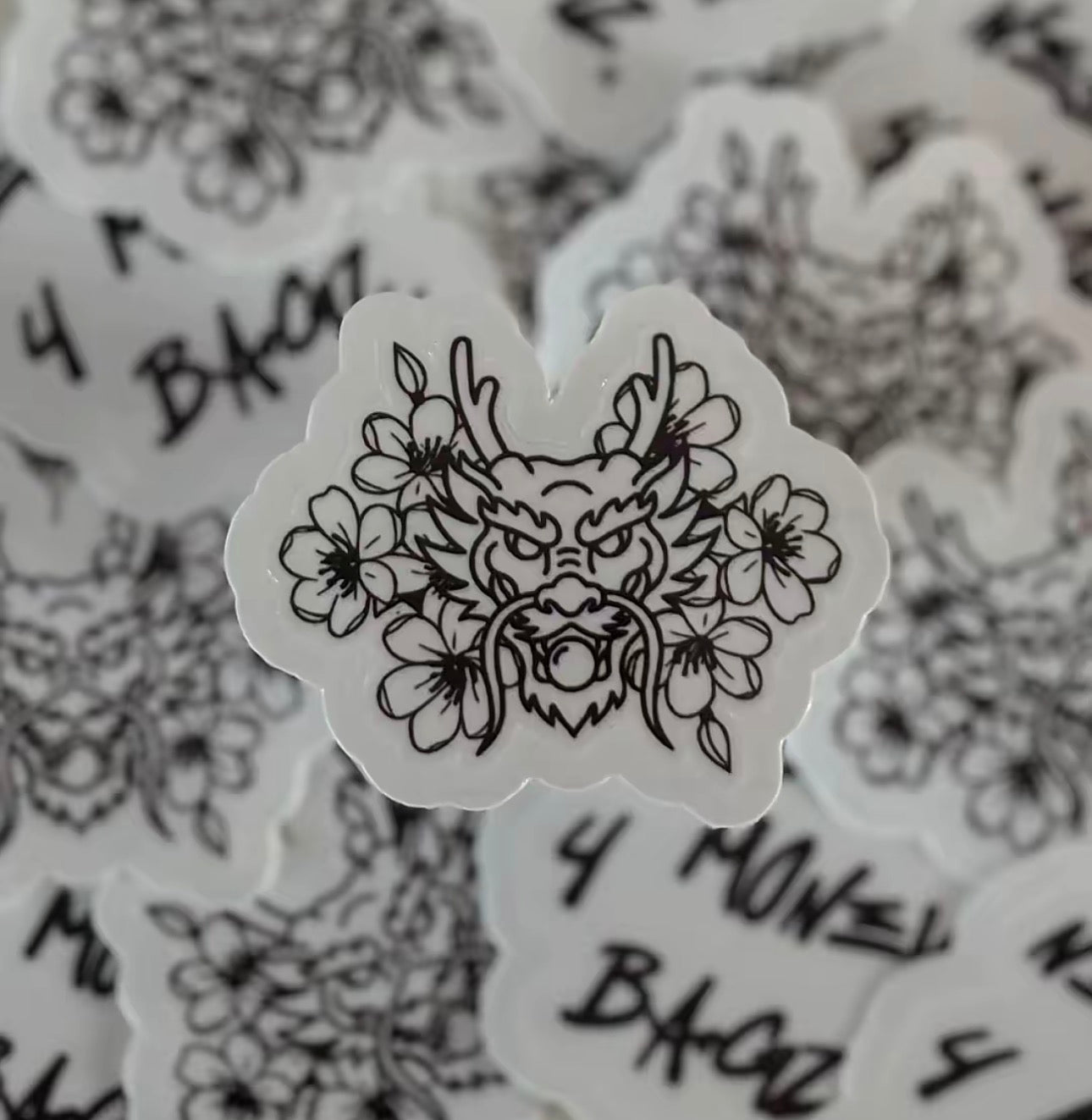 Japanese dragon sticker
