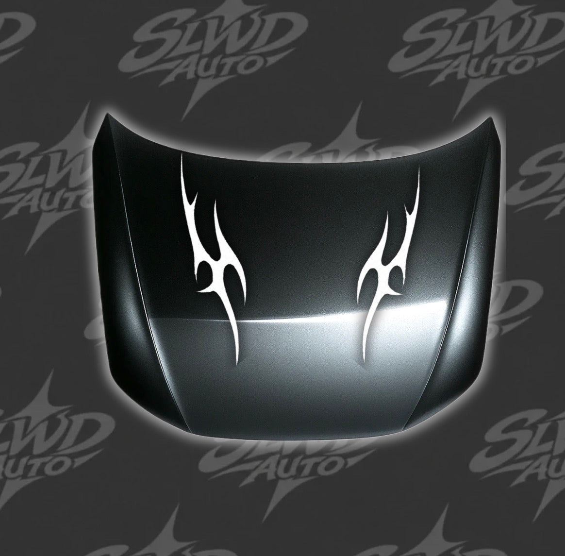 Tribal flame bonnet livery decal set