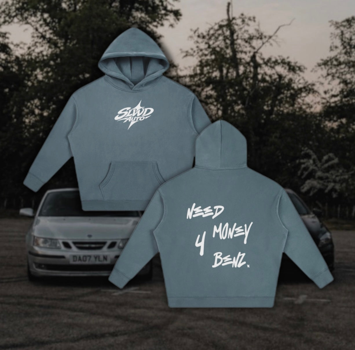 NEEDMONEY4BENZ Oversize Fleeced Hoodie