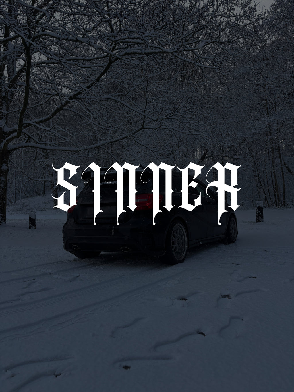SINNER windscreen banner