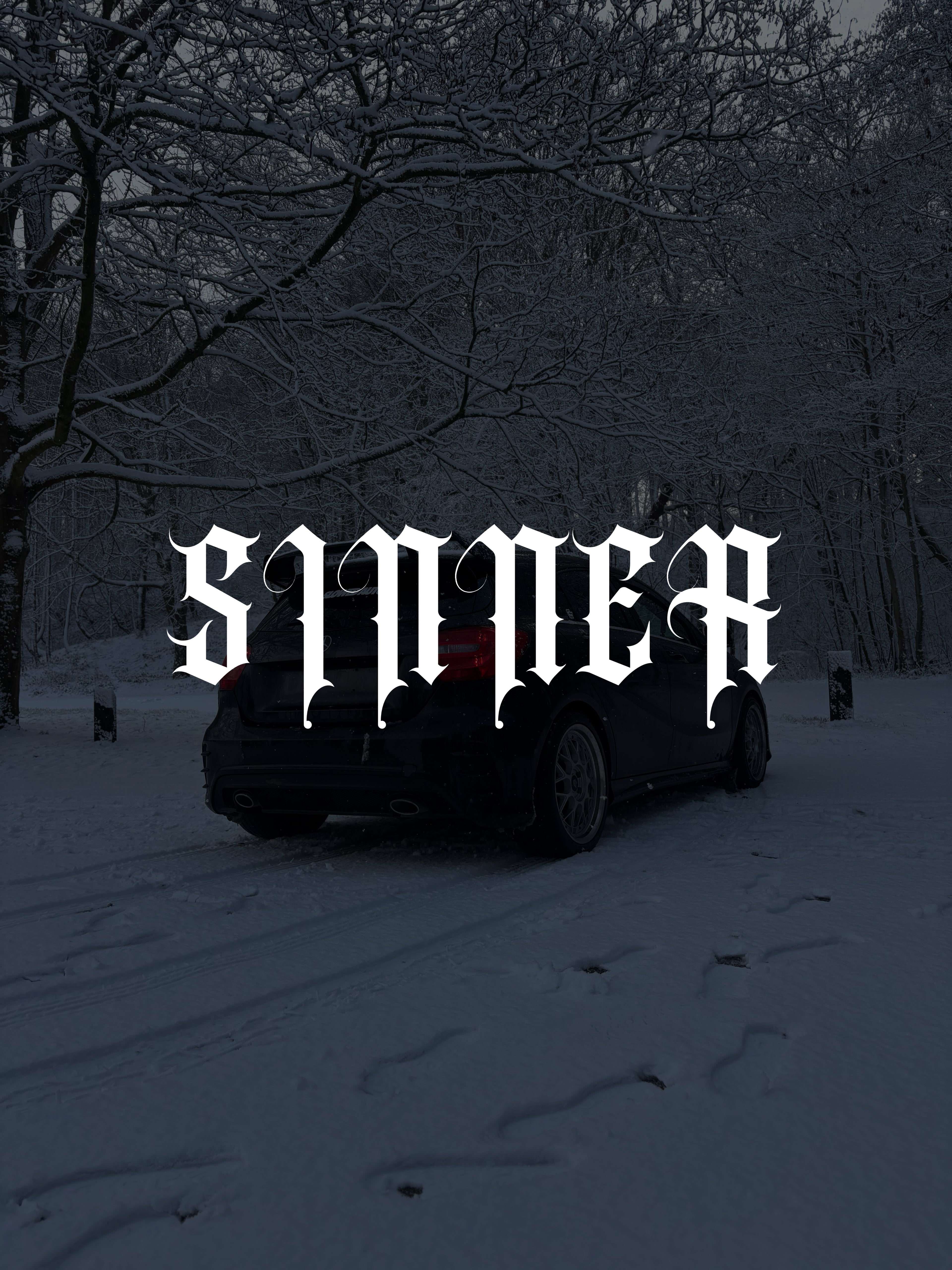 SINNER windscreen banner