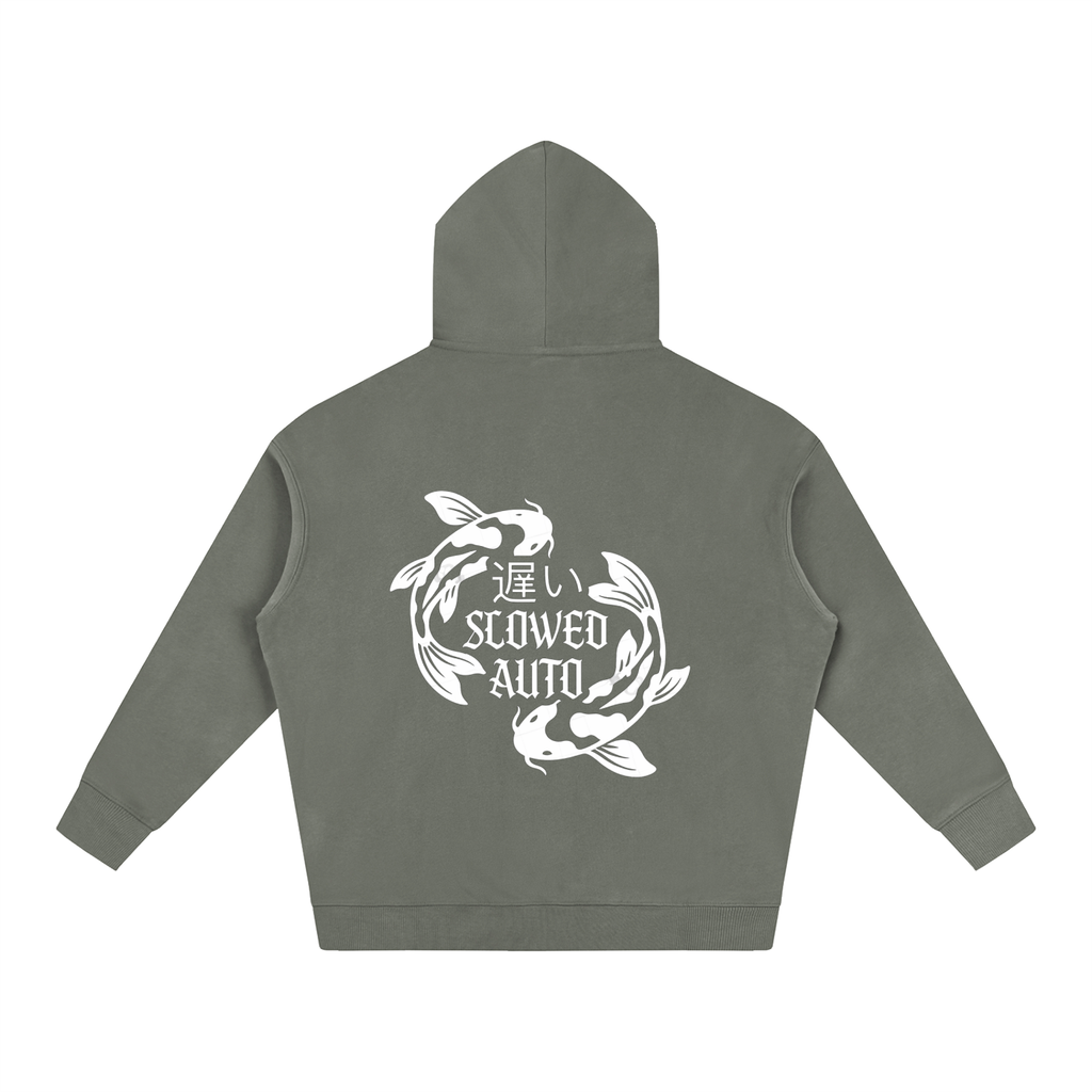 Koi fish Oversize Fleeced Hoodie