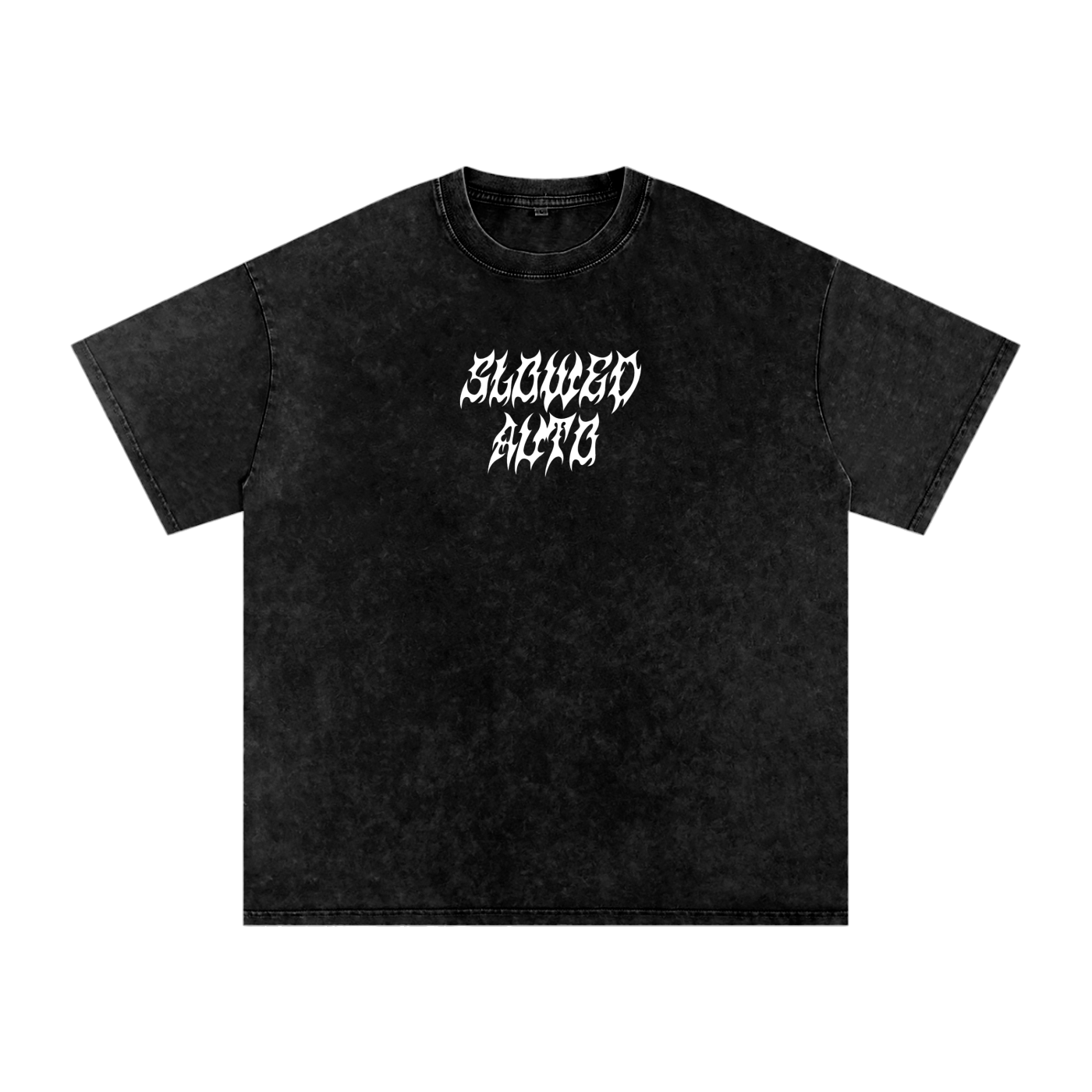 SLOWED jdm Snow Washed Oversized Cotton T-Shirt