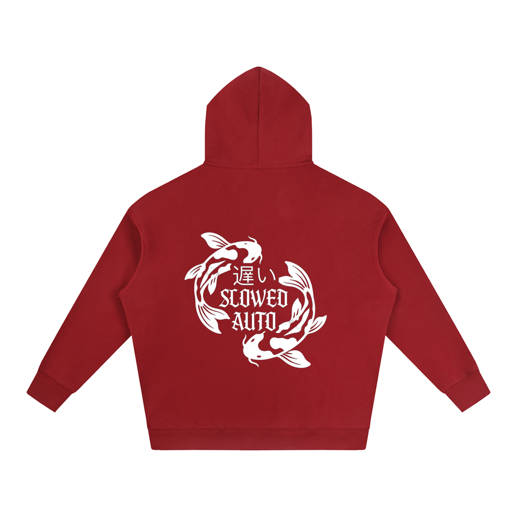 Koi fish Oversize Fleeced Hoodie