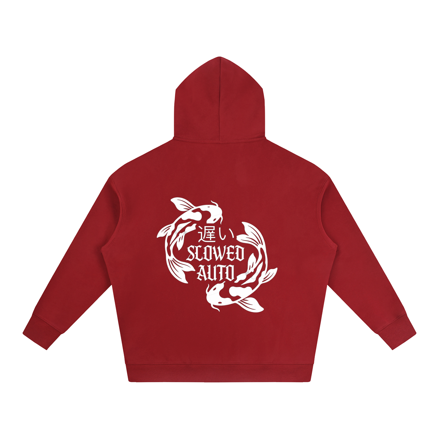 Koi fish Oversize Fleeced Hoodie